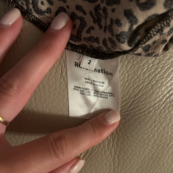 Reformation Margot Skirt- Cheetah/leopard Print - Picture 2 of 3